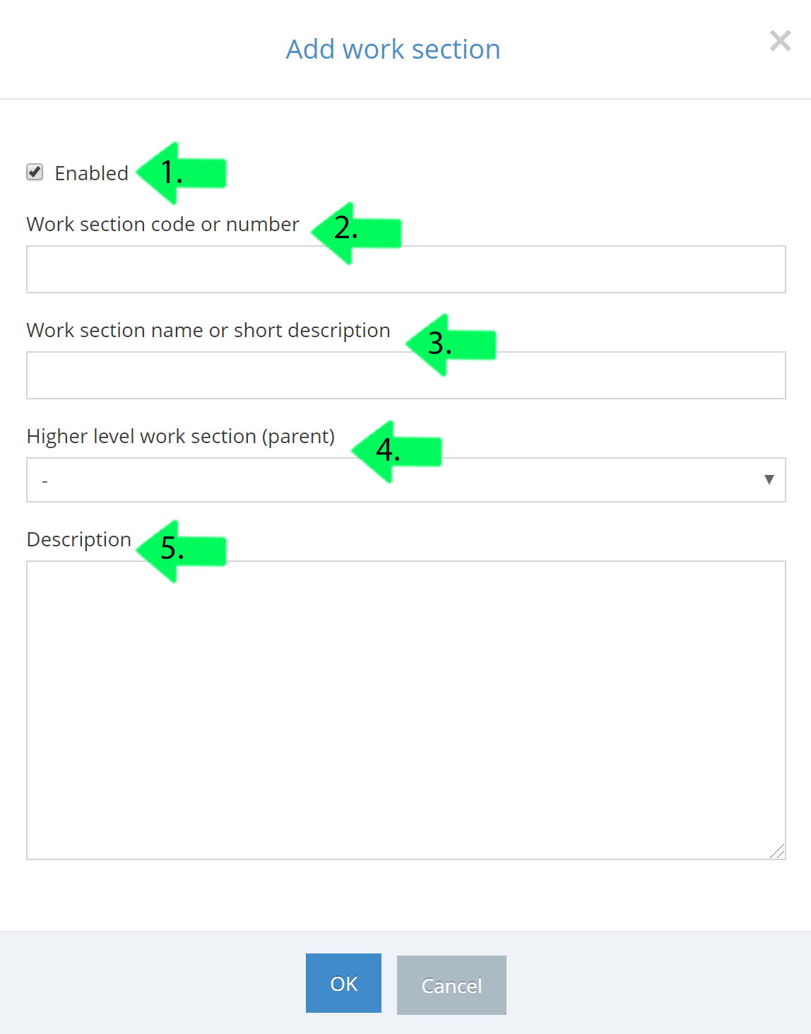 How to Add a Work Section to a Quality Matrix – Congrid knowledgebase